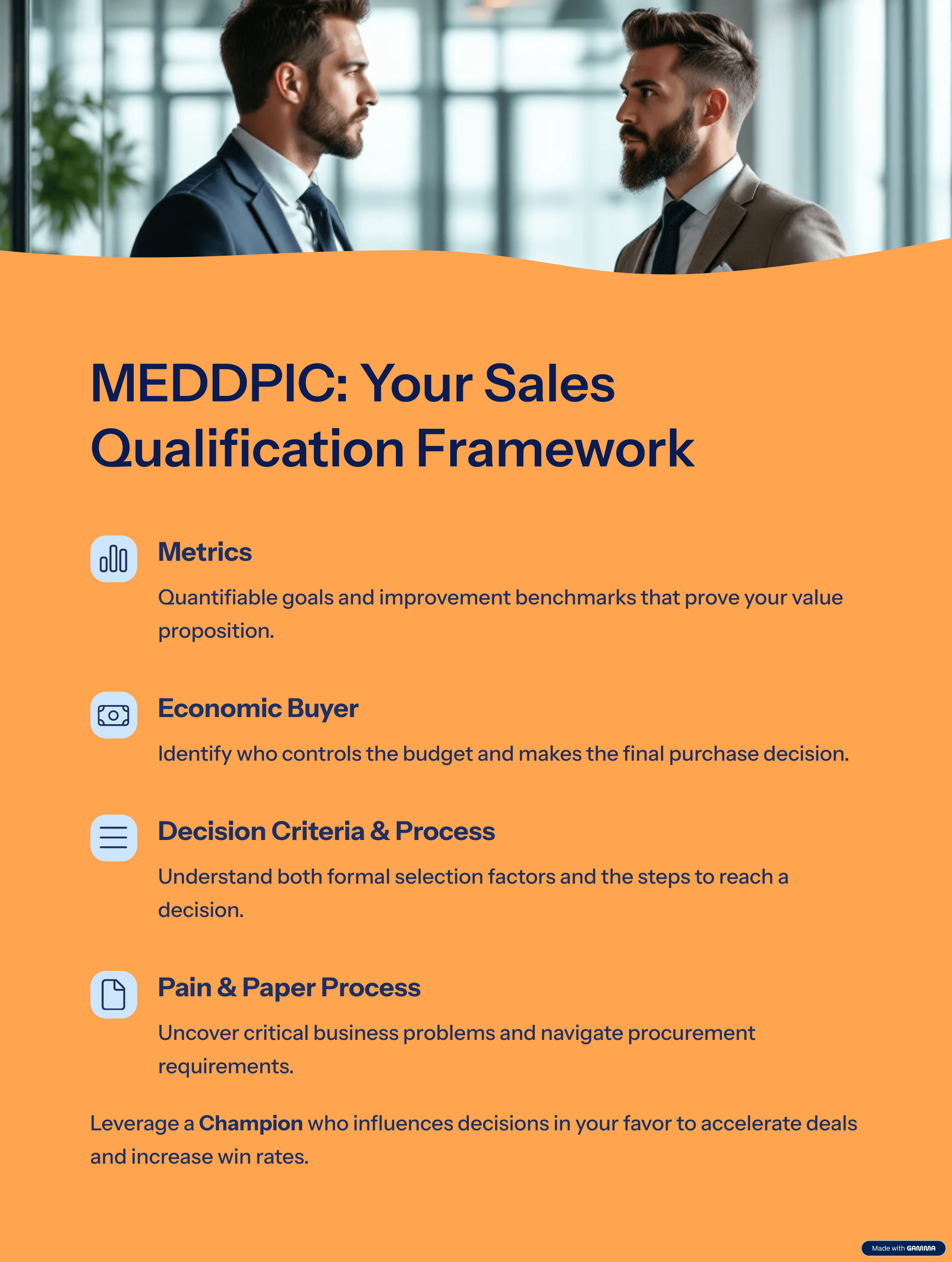 MEDDPICC framework overview